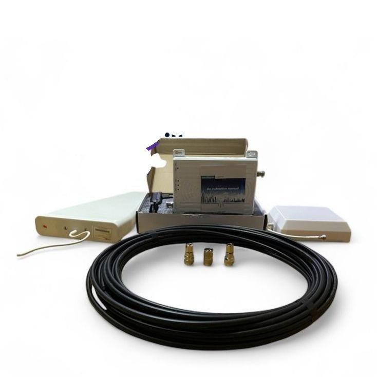 دستگاه تقویت آنتن3 باندوکابل lmr300وآنتن وارداتی