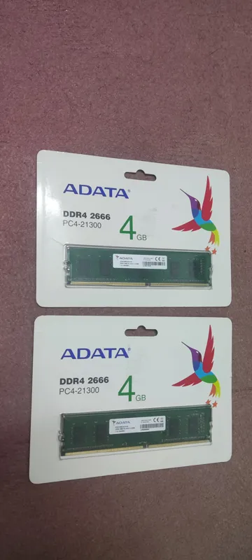 دو رم 4 گیگ adata ddr4 گارانتی مادام العمر آونگ