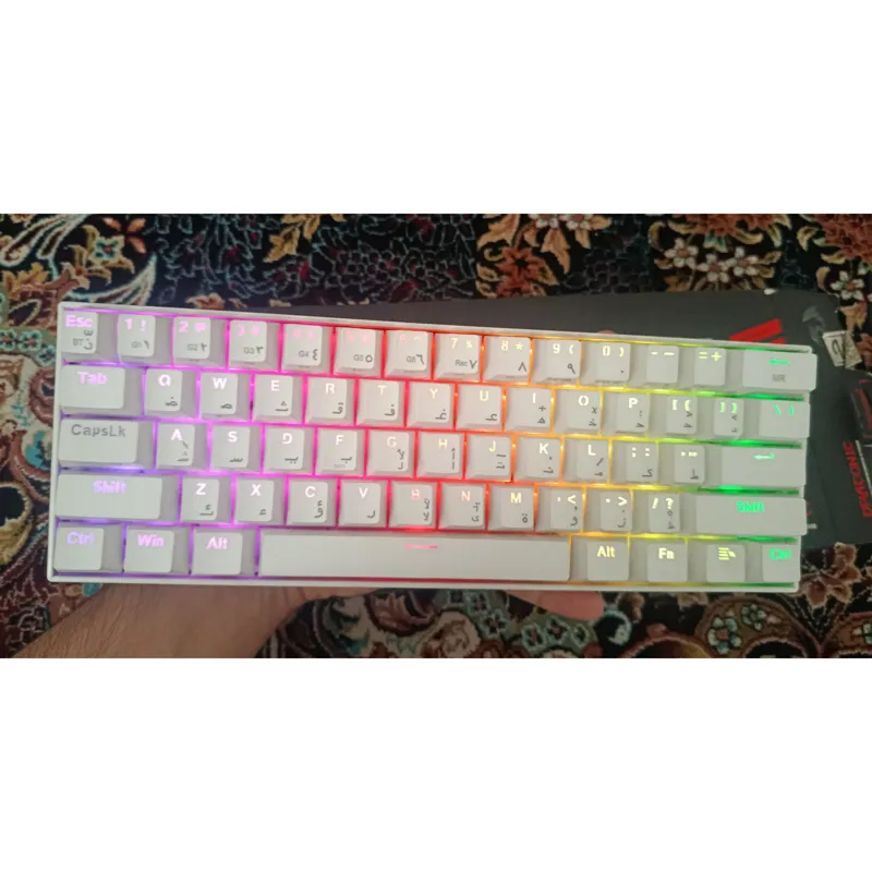 کیبور رد راگون بی سیم/با سیم k530 سفید