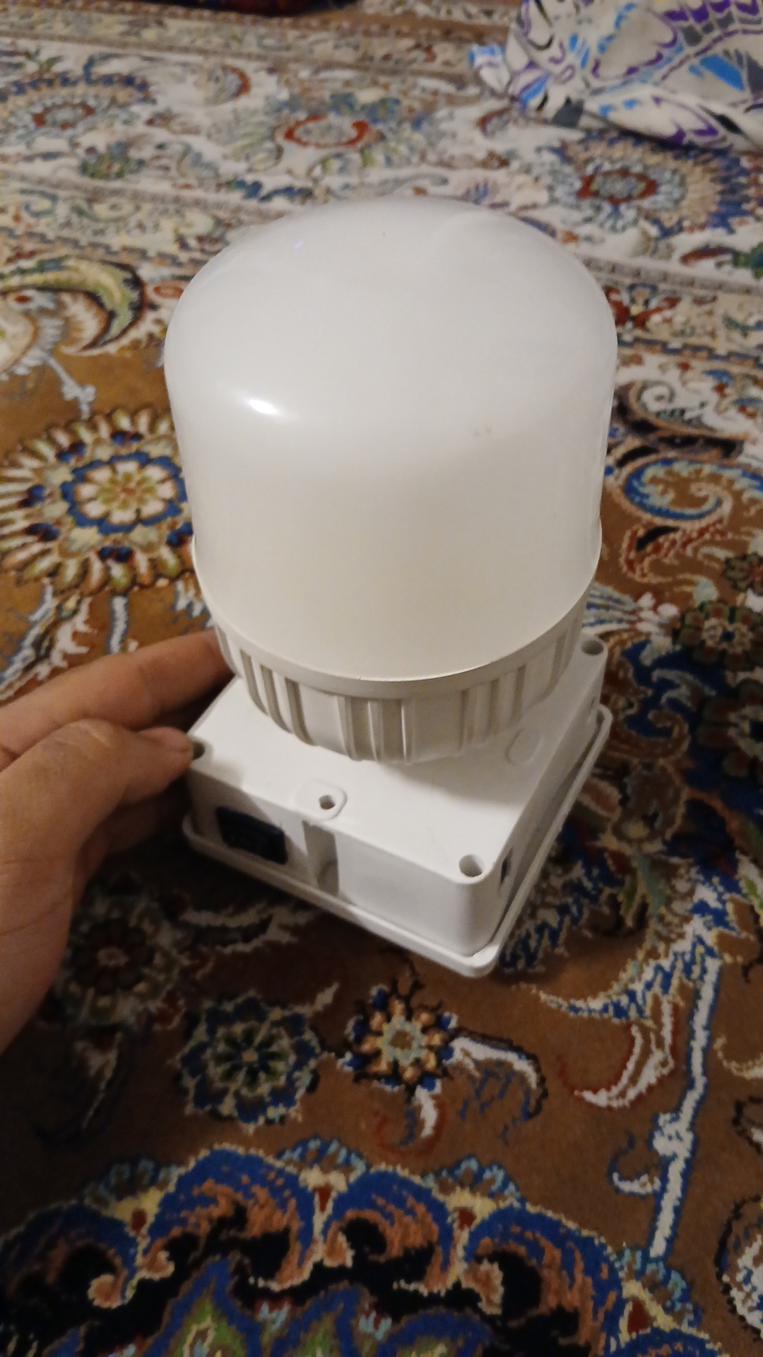 چراغ قوه حبابی وپاوربانک دست ساز