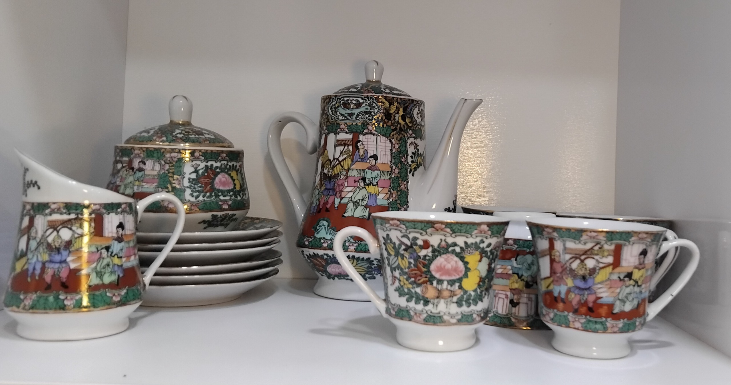 سرویس چایخوری گل مرغی اصلی نو