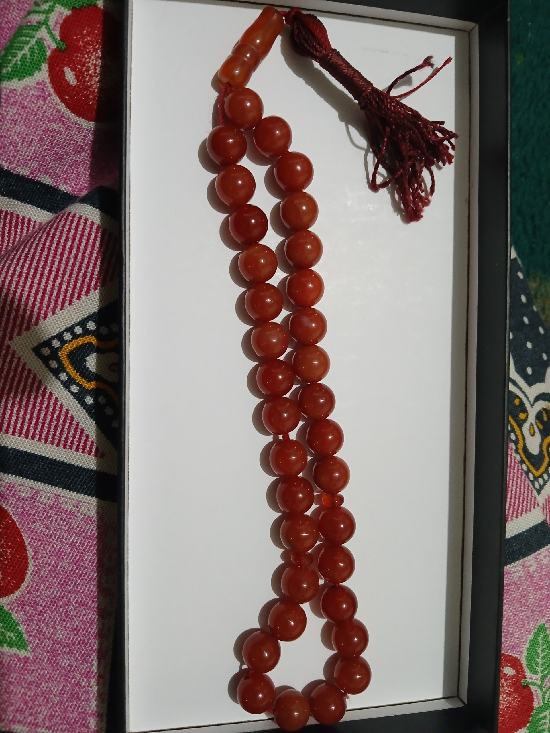 تسبیح سندلوس قرمزسنگی