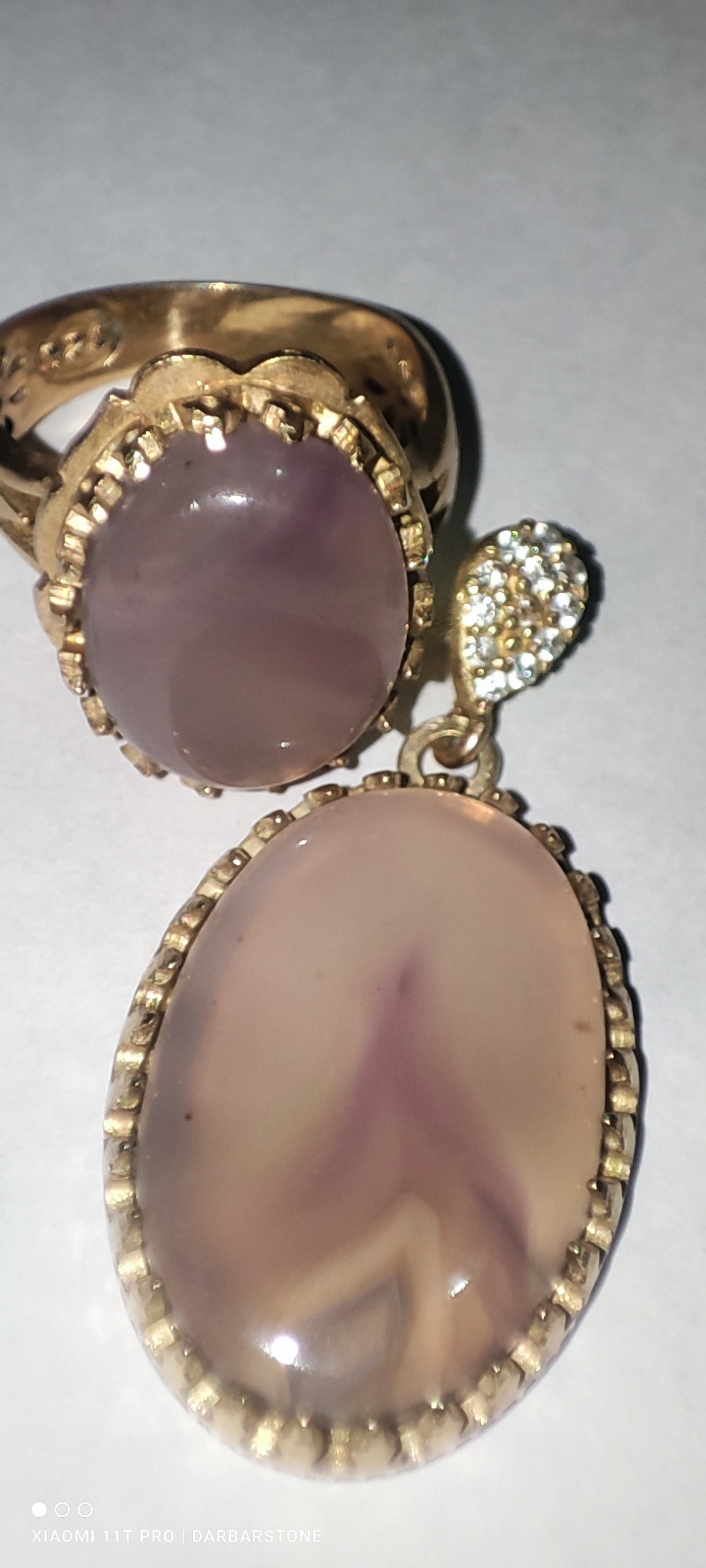 گردنبند و انگشتر عقیق سلیمانی