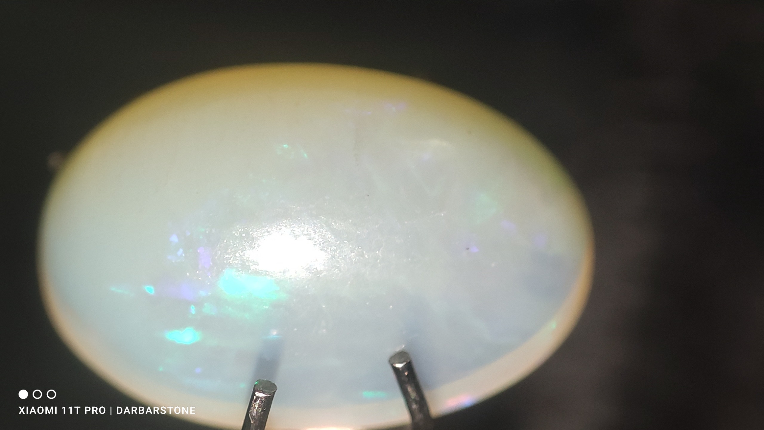 اوپال سفید اتیوپی معدنی