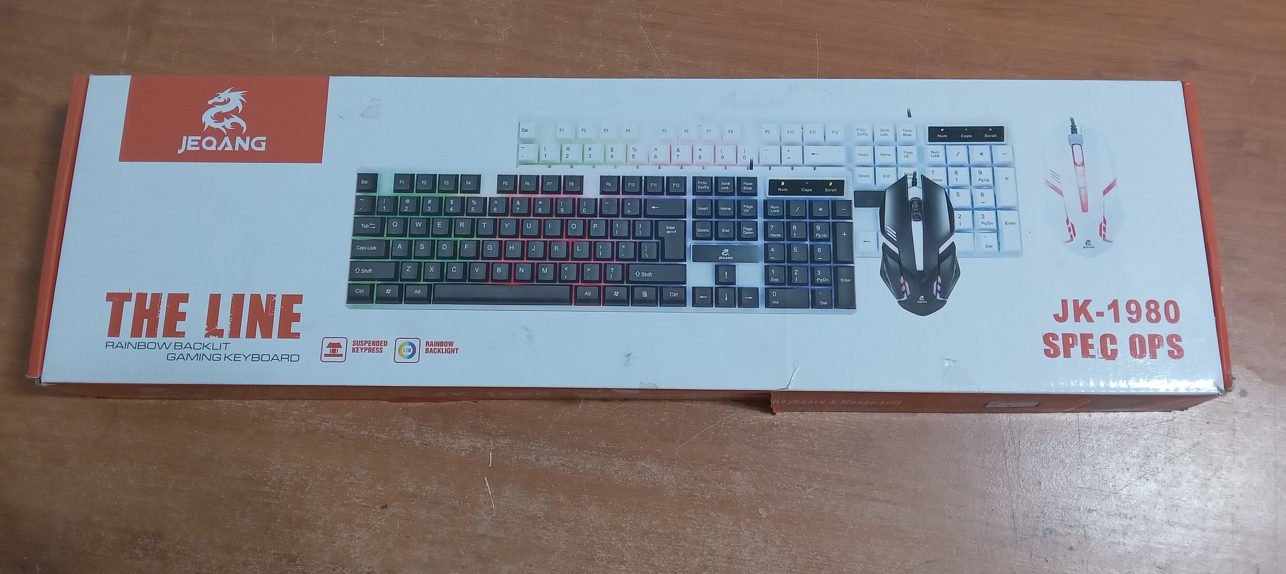 کیبورد و موس RGB برند JEQANG JK-1980