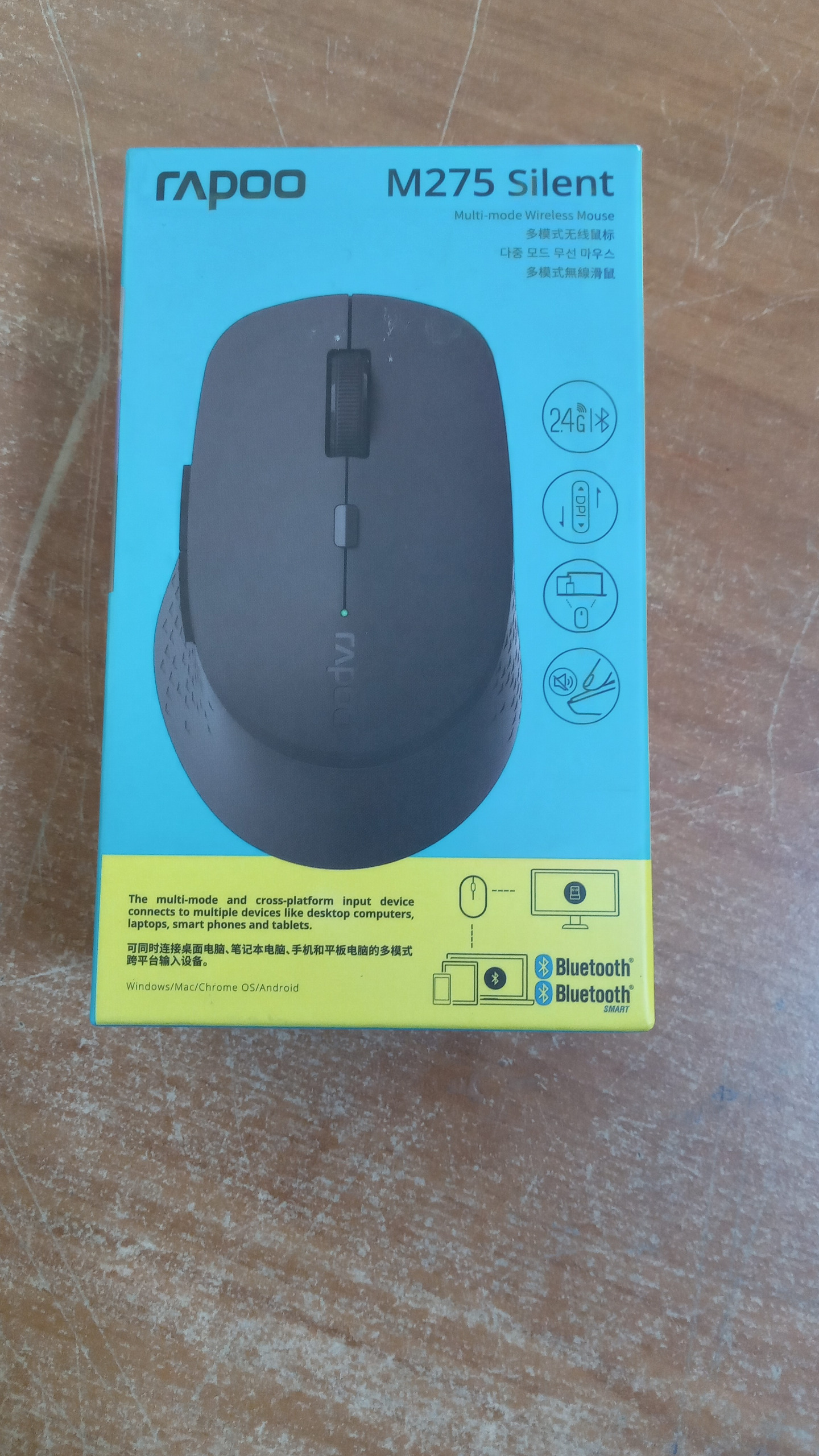 موس بیسیم RAPOO M275 SILENT بلوتوس و دانگل