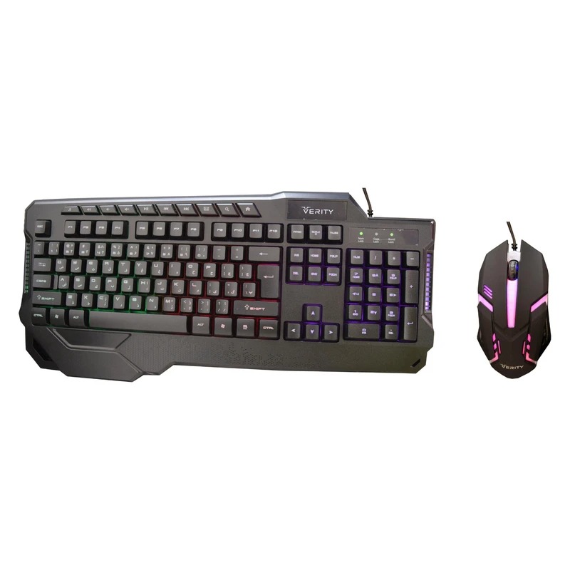 کیبورد و موس سیم دار گیم verity vkb6121