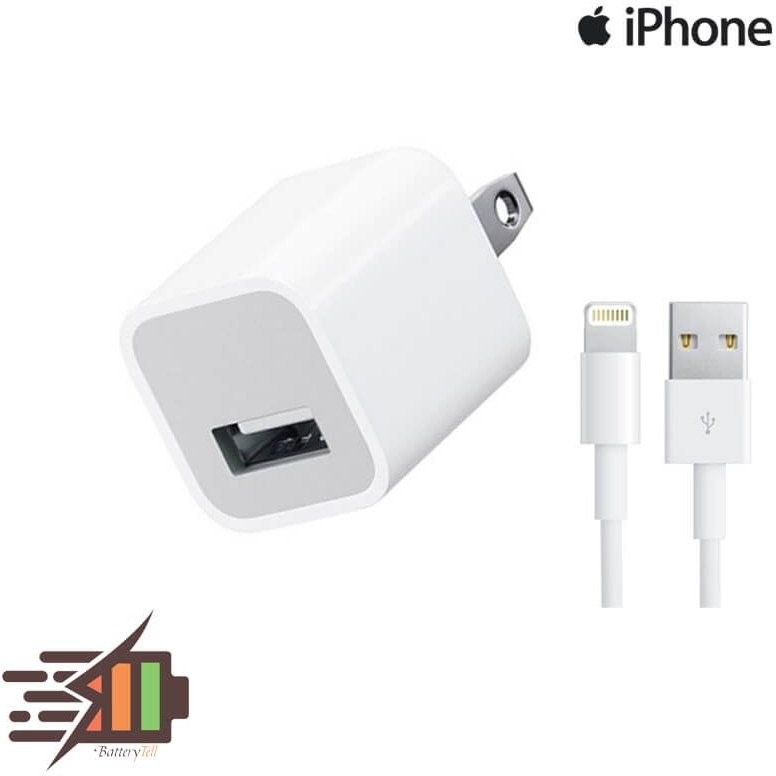 شارژر و کابل شارژ اپل Apple 15W Lightning