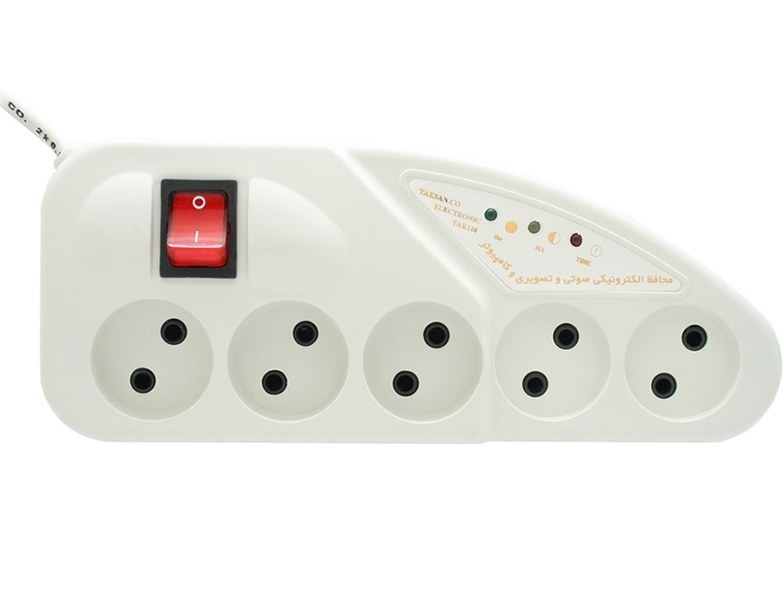 چندراهی برق و محافظ ولتاژ تکسان مدل TS-110