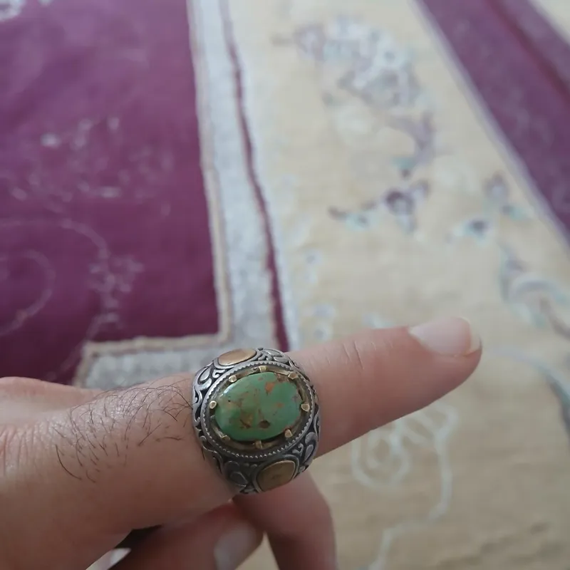 اگشترنقره 925 فیروزه اصل