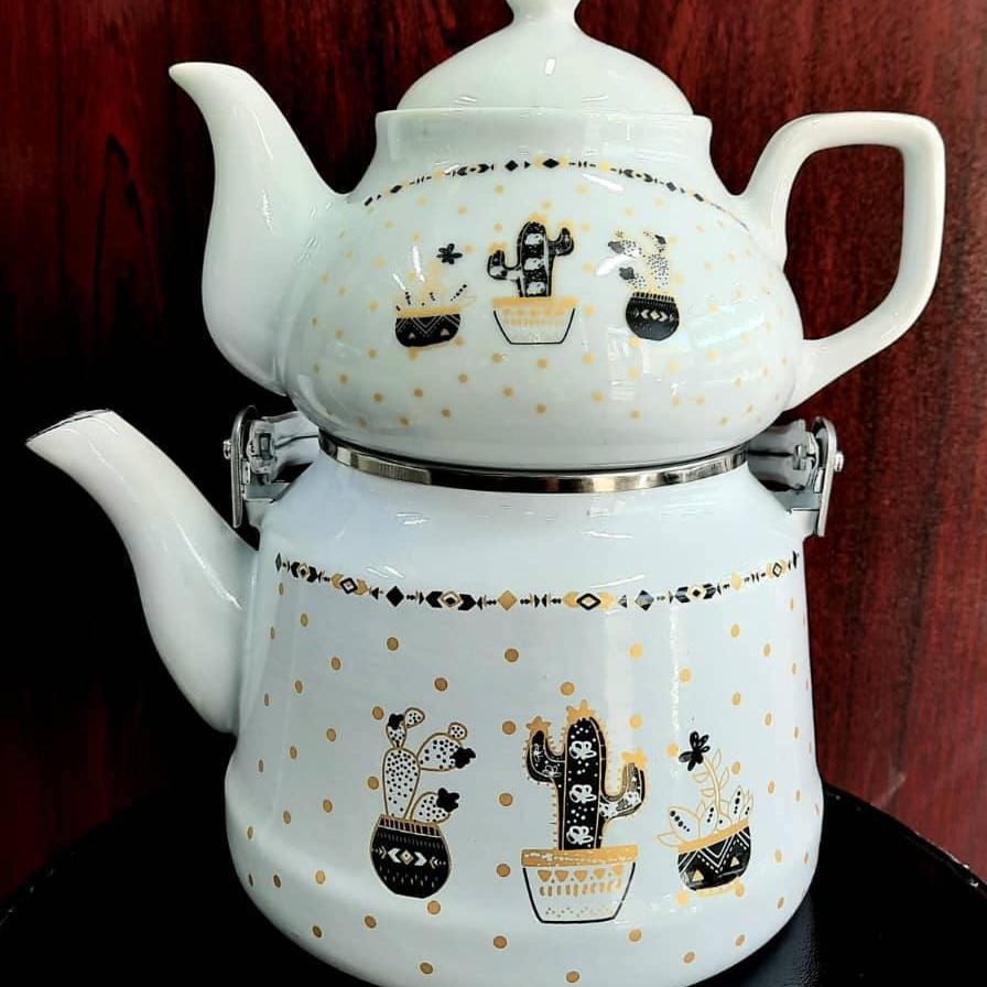 کتری لعابی قوری چینی