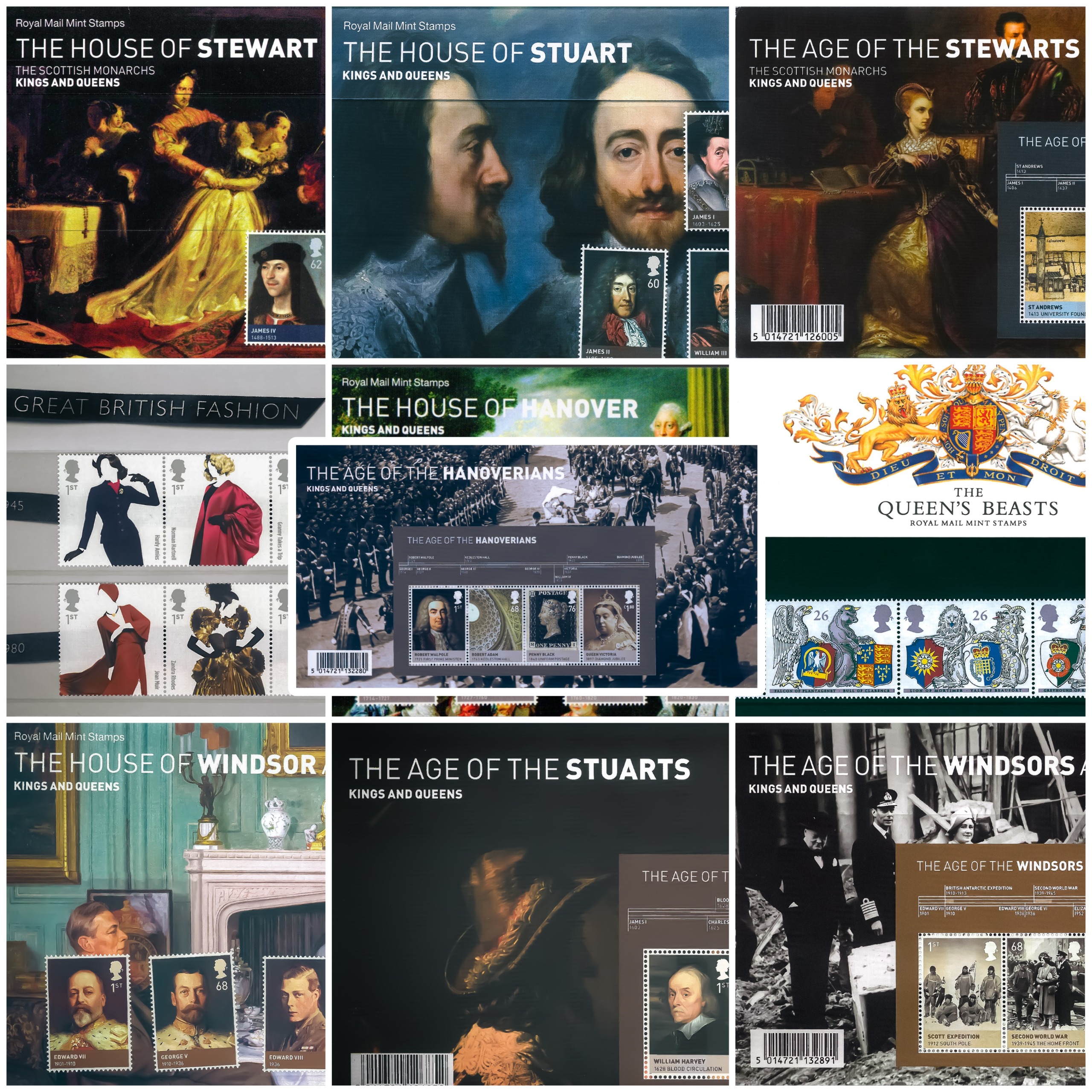 کلکسیون تمبرهای اصیل بریتانیا