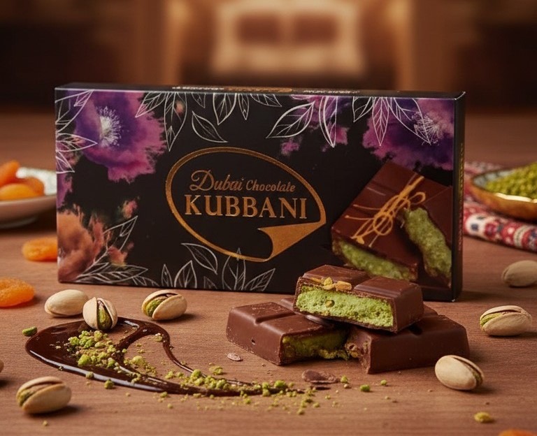 شکلات دبی چاکلت kubbani اصل