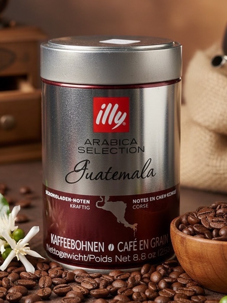 قوطی قهوه دانهای Illy گواتمالا 250 گرم