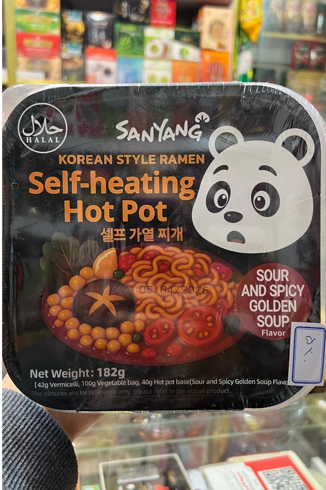 نودل هات پات خود جوش طعم ترش و تند 182 گرم