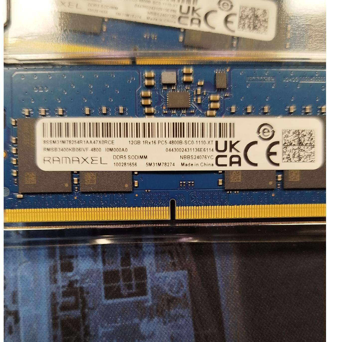 رم لپ تاپی 12GB DDR5