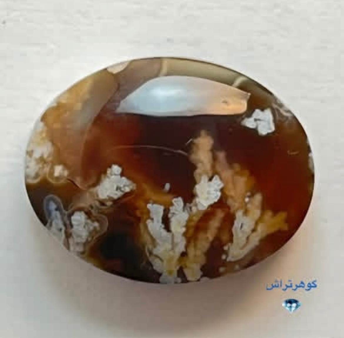 عقیق خرمایی شجر