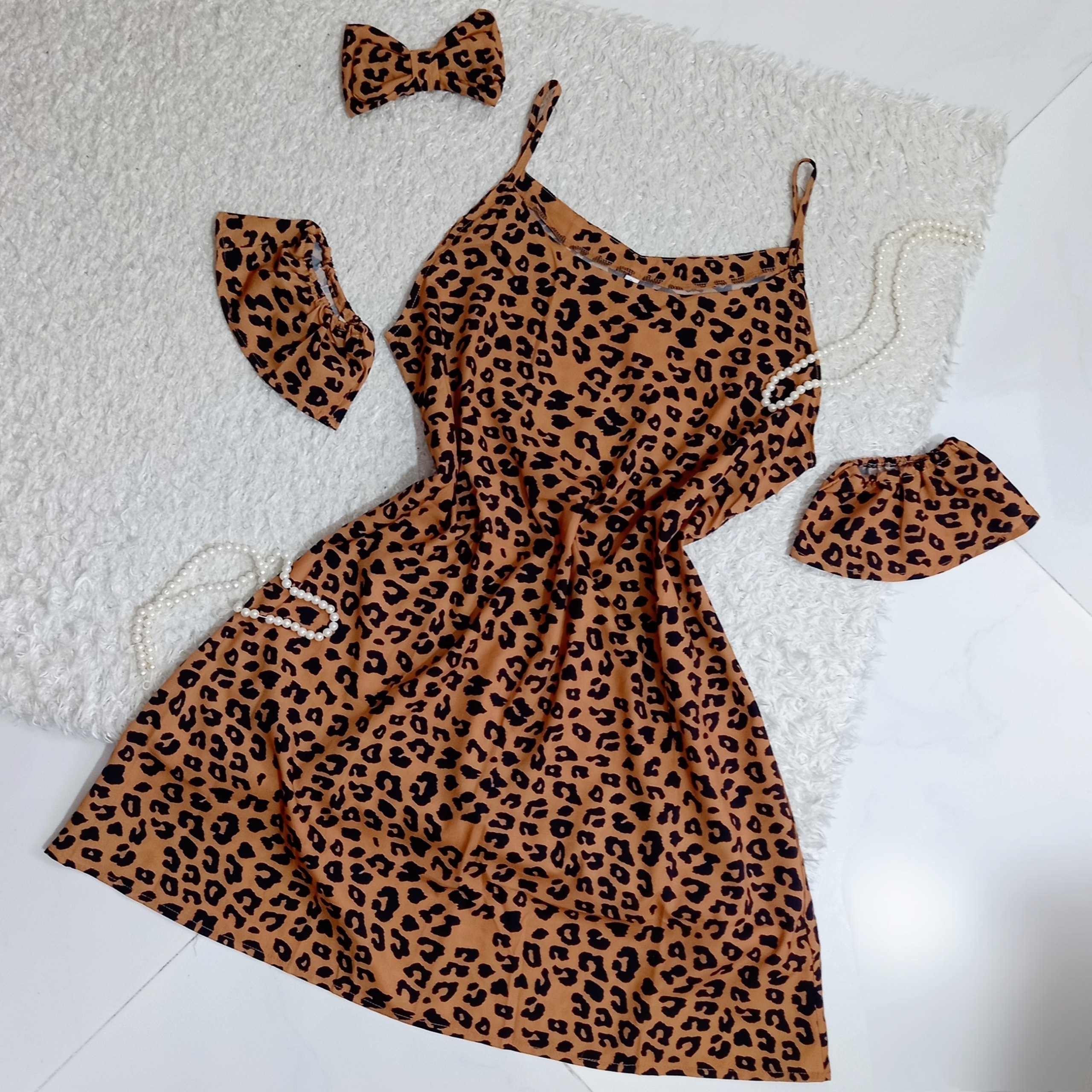 پیراهن مجلسی پلنگی وارداتی