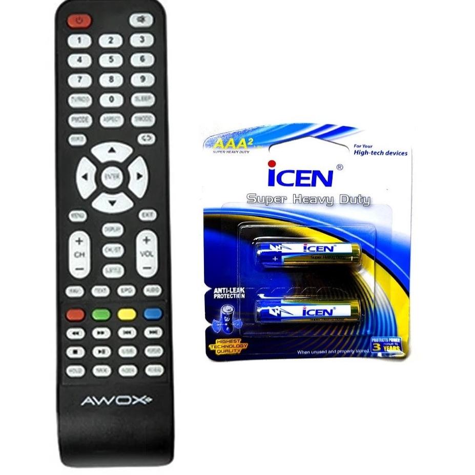 کنترل تلویزیون آواکس AWOX به همراه باتری