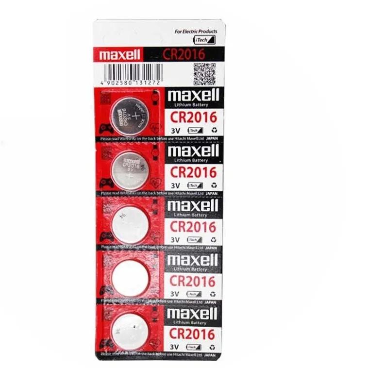 باتری سکه ای CR2016 مارک Maxell بسته 5 عددی