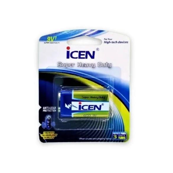 باتری 9 ولت کتابی 6F22 مارک آیسن ICEN