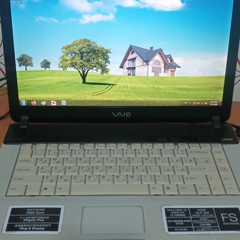 لپ تاپ سونی اصل VAIO ( هارد سریع SSD )