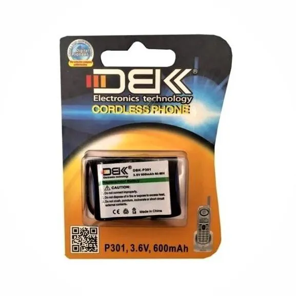 باتری تلفن (قابل شارژ) P 301-3.6v-600mAh مارک DBK