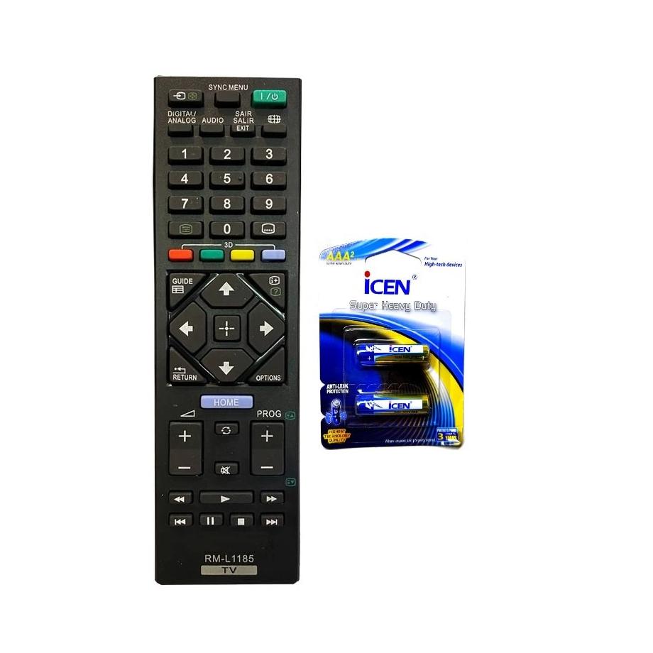 کنترل تلویزیون سونی SONY مدل RM L1185 با باتری