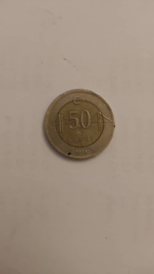 ترکیه 50 لیر کوروس 2014