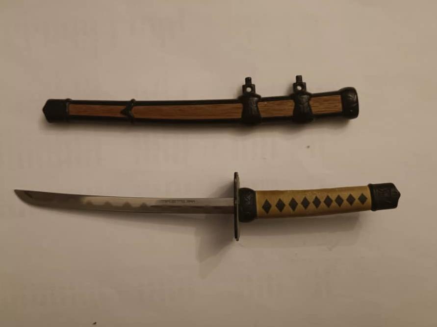 چاقوی قدیمی ژاپنی قدمت بالای 100 سال دکوراسیون