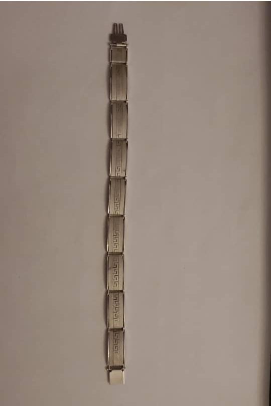 دستبند شیک تمام نقره ایتالیایی، عیار 0.750