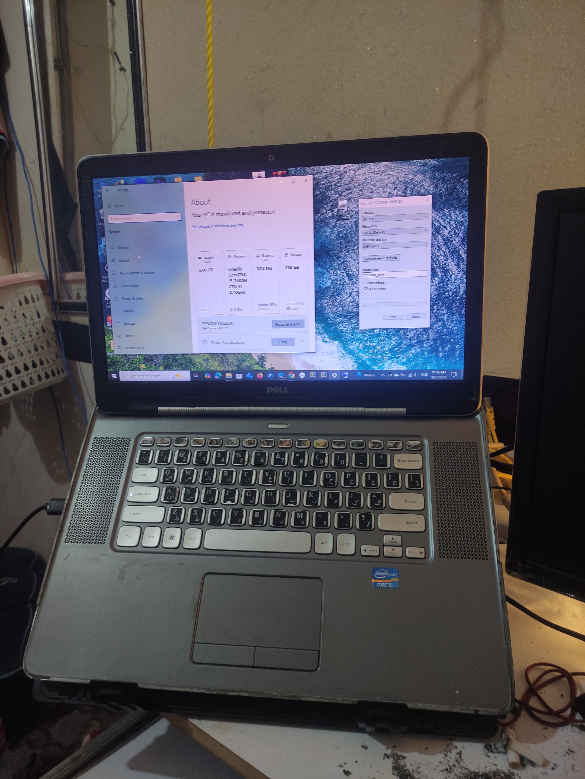لپ تاپ dell 15اینچی