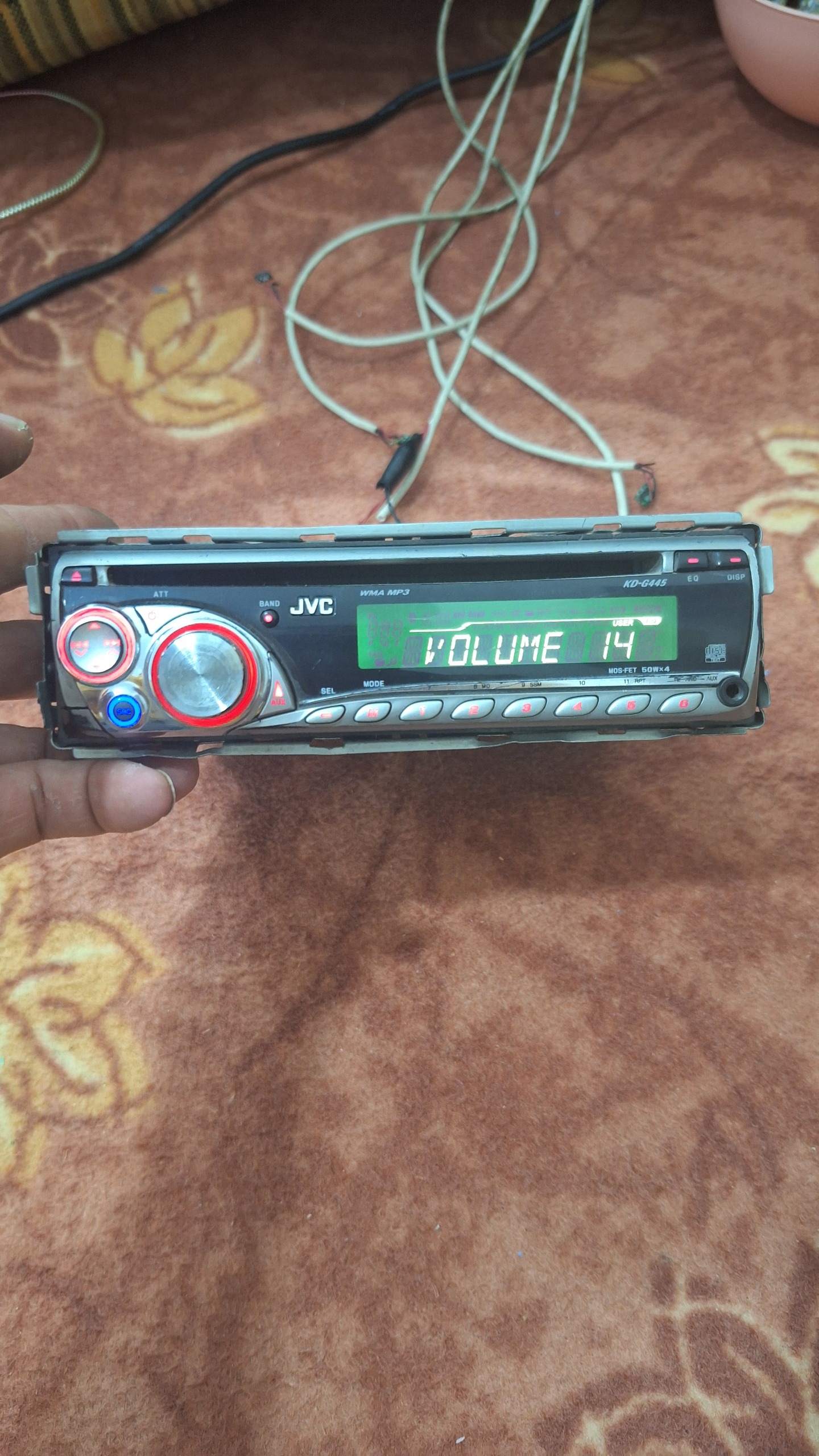 ضبط خودرو  jvc  kd-g445