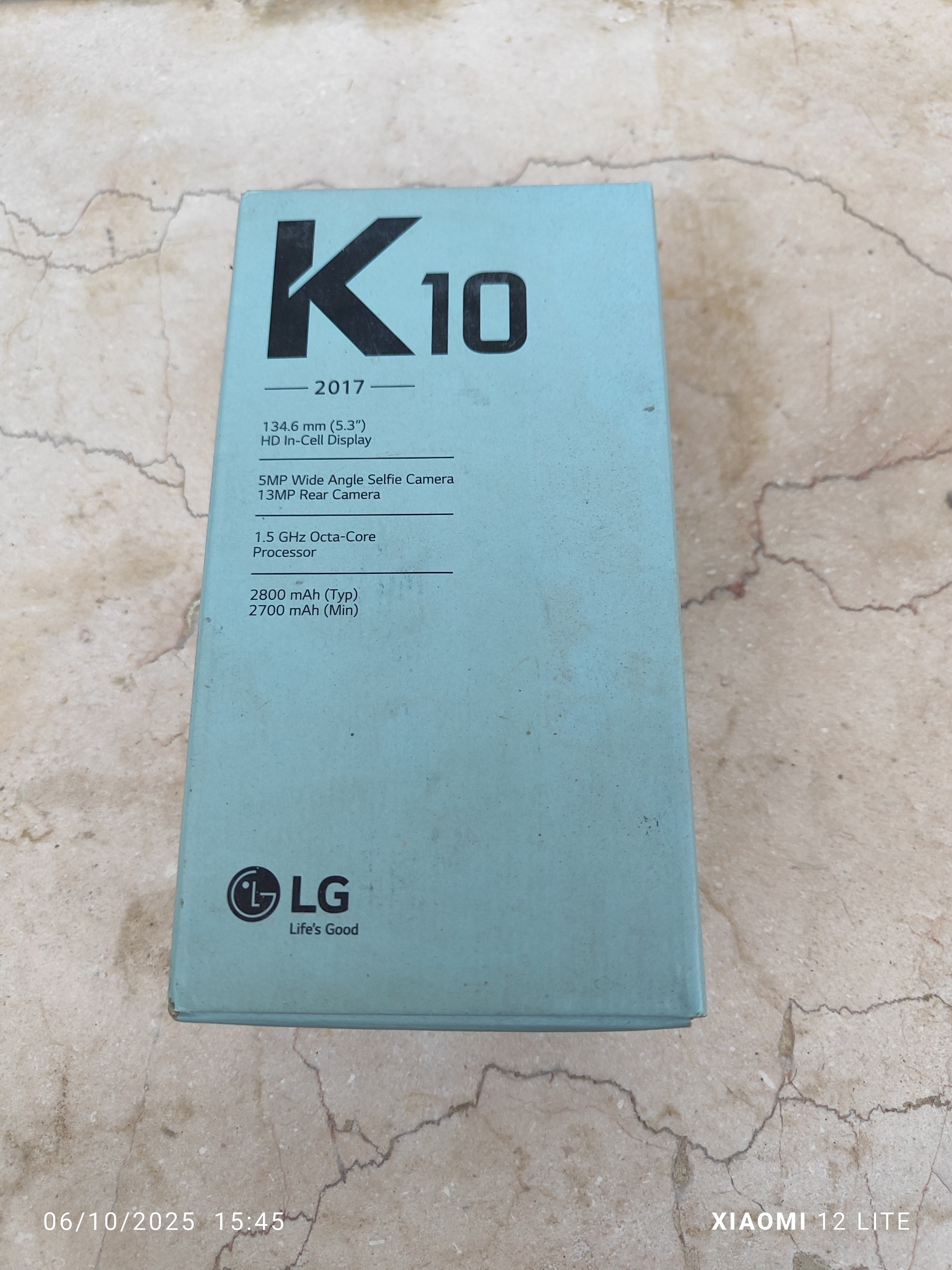 کارتن گوشی الجی k10 2017