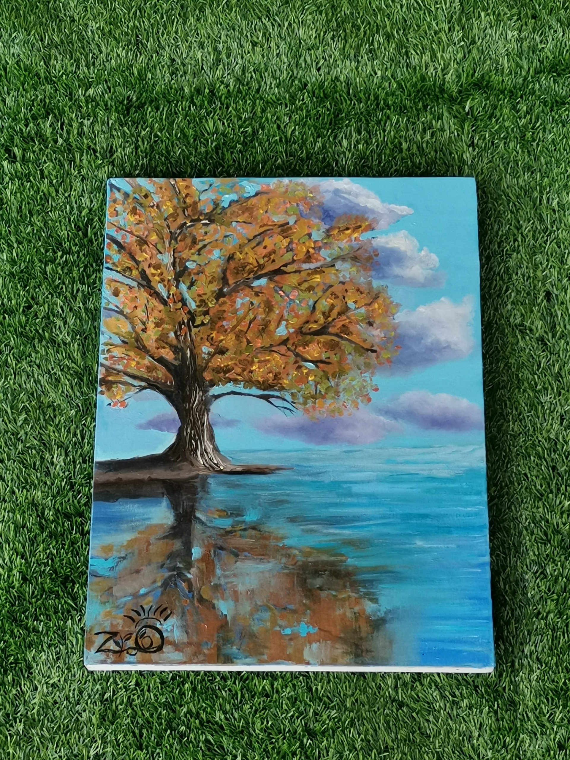 انعکاس ـ نقاشی رنگ روغن - اثر هنری