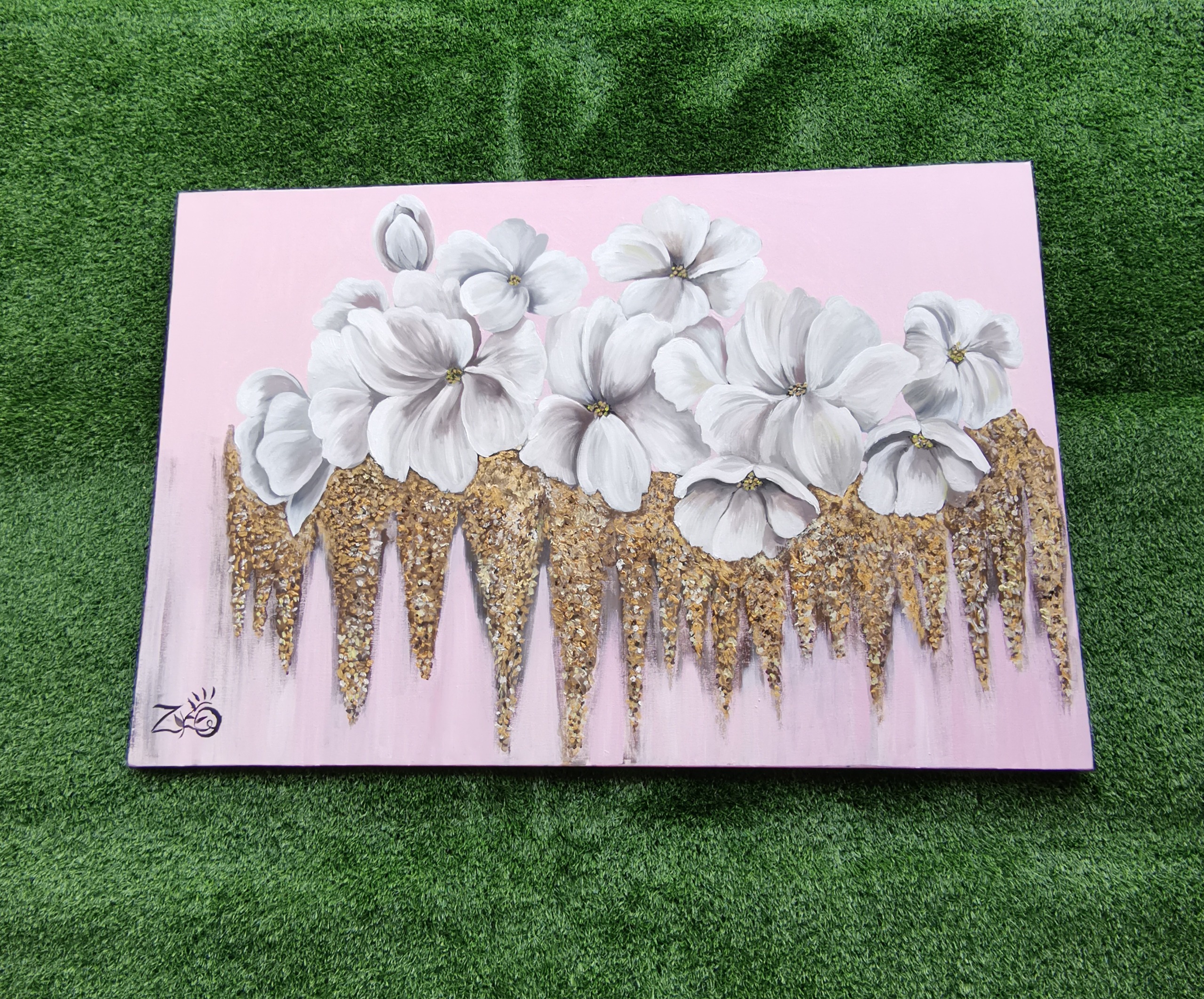 گلدن آرت (نقاشی رنگ روغن) اثر هنری