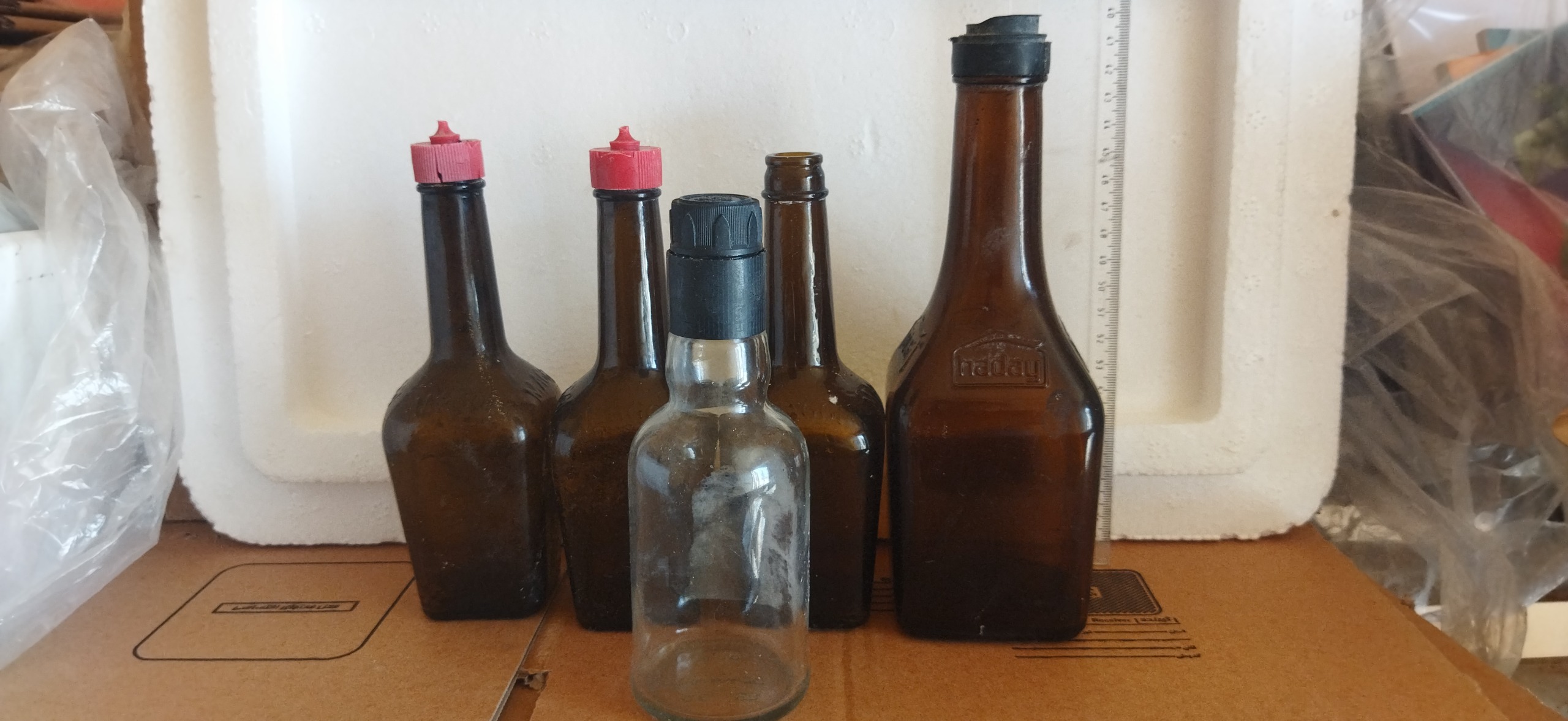 5 عدد بطری خالی کوچک دکوری