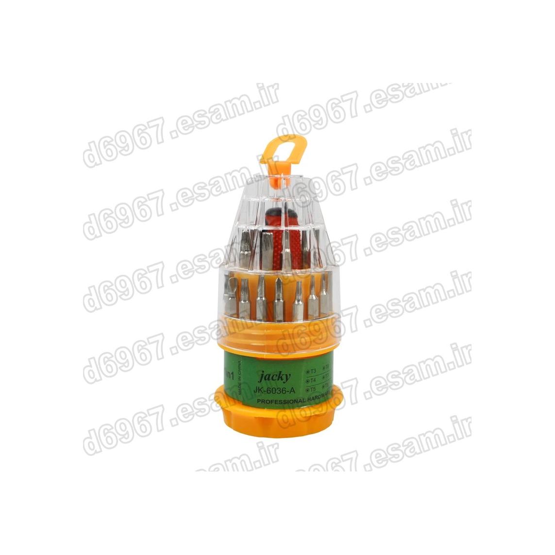 ست پیچ گوشتی JK مدل ساعتی بسته 31 عددی