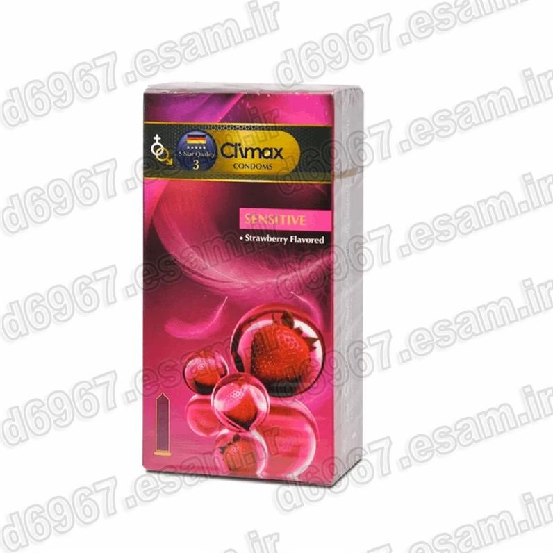 کاندوم Climax مدل Sensitive توت فرنگی