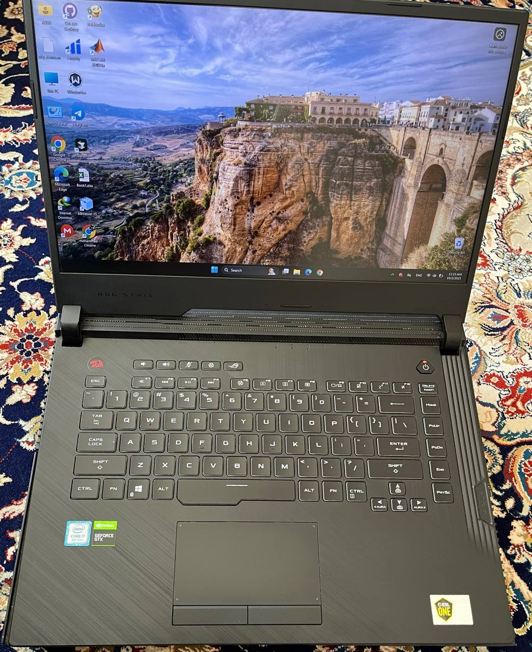لپتاپ ایسوس ROG g531 پردازندهi7 نسل 9  GTX1650