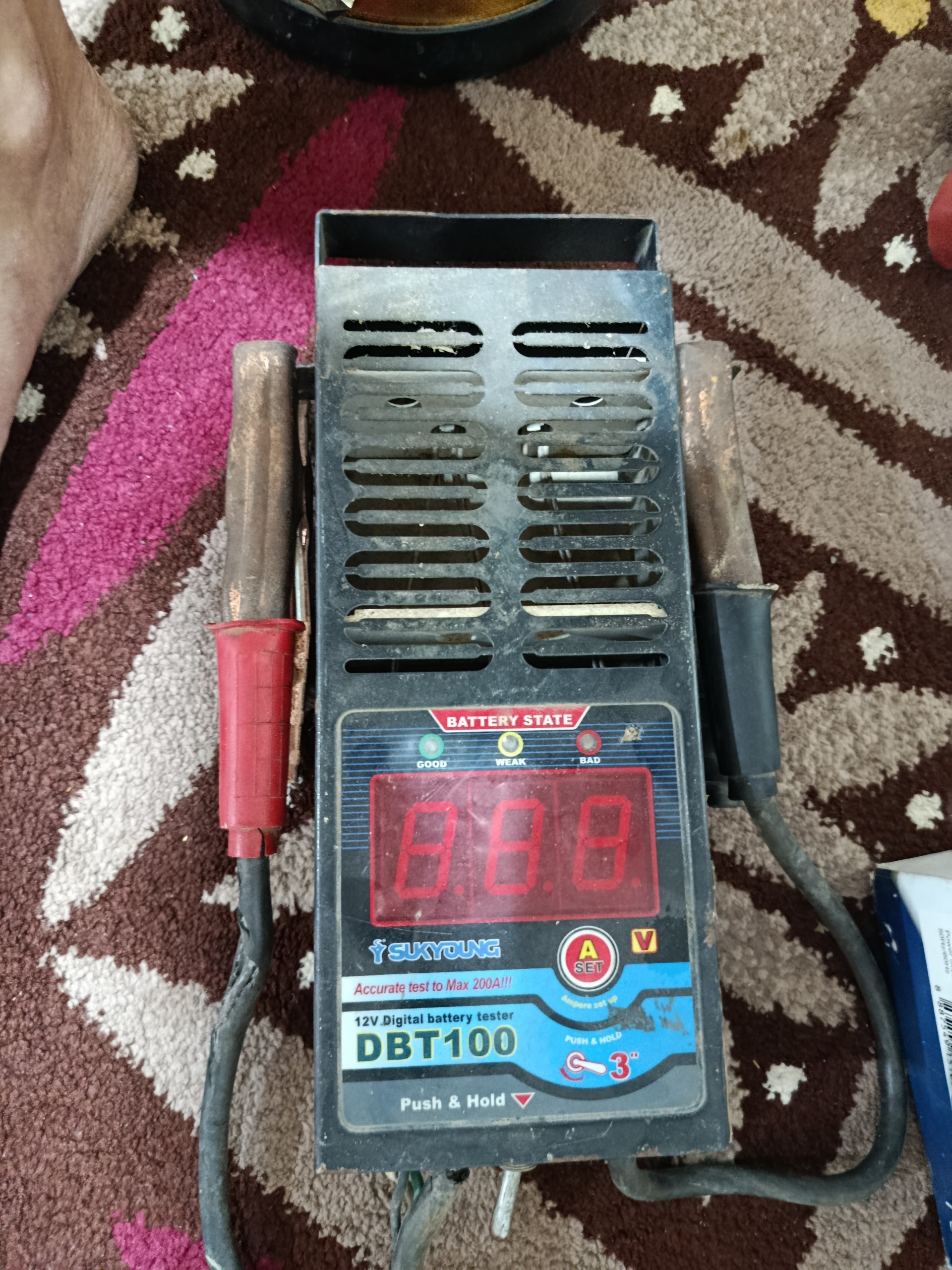 تستر دیجیتالی باتری و دینام خودرو