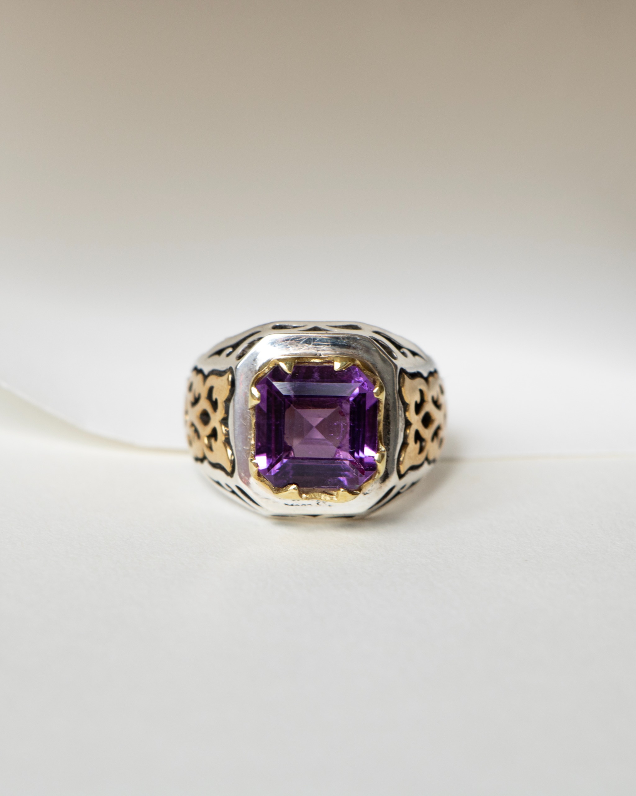 انگشتر مردانه آمیتیست