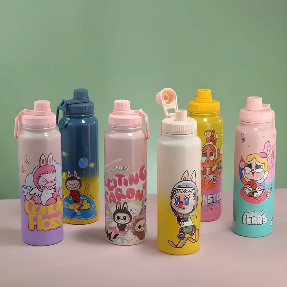 ماگ استیل طرح لبوبو مدل Labubu Flask