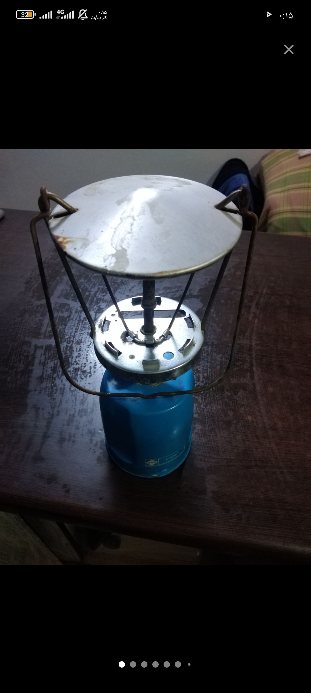چراغ گازی قدیمی ساخت فرانسه اصل