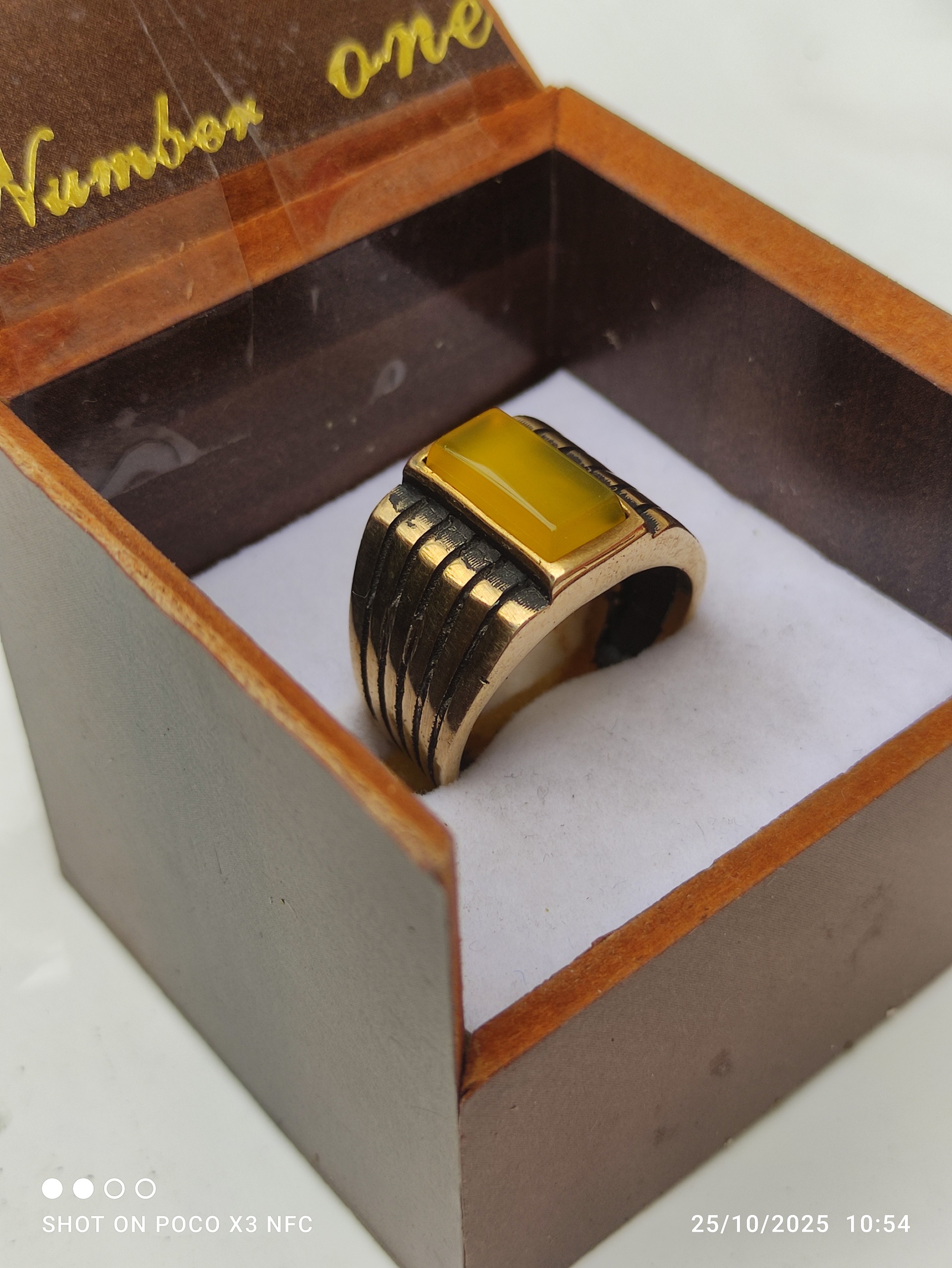 انگشتر استیل با نگین اصل