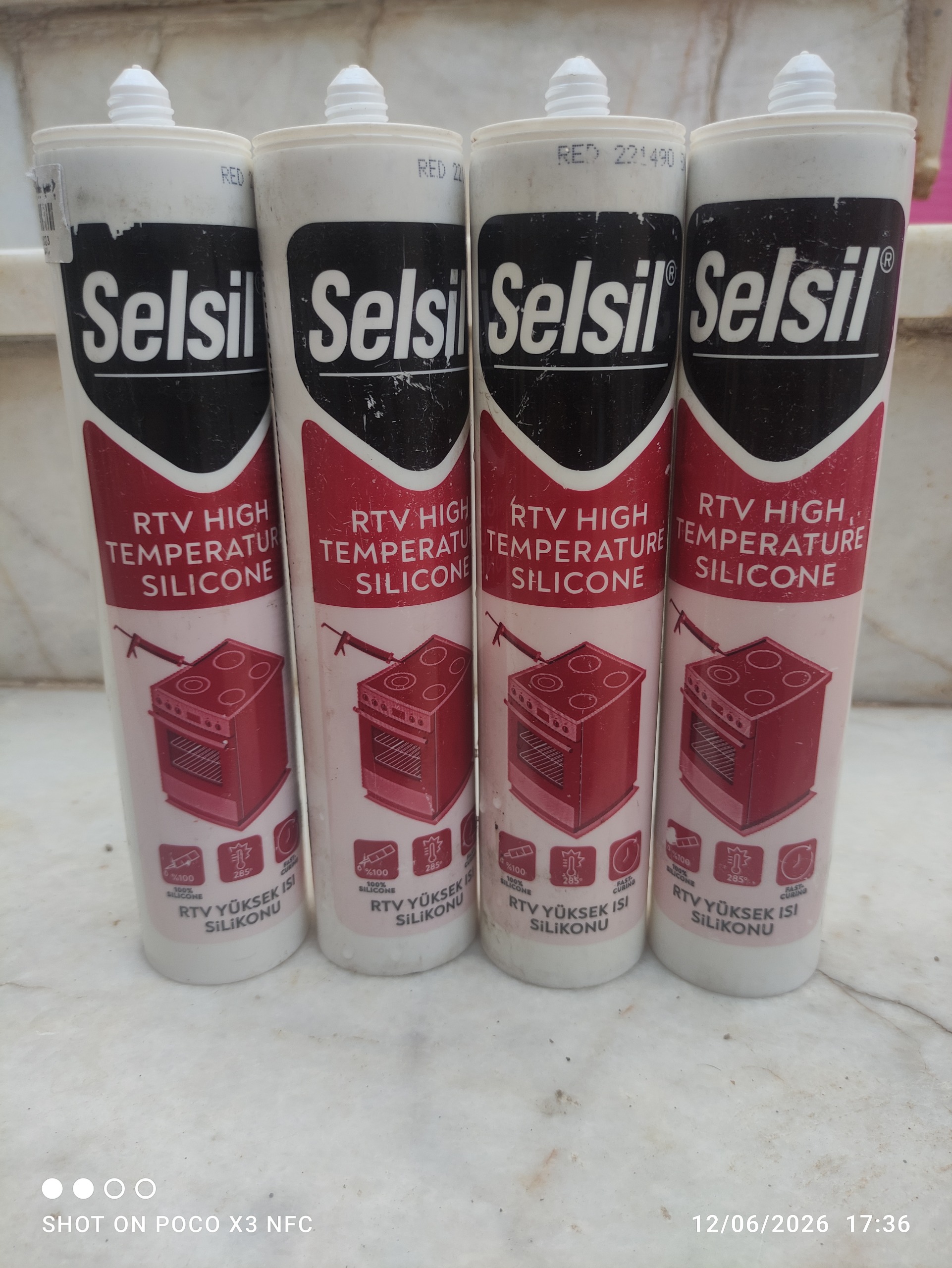 چسب سیلیکون قرمز(چسب واشرسازی)Selsil