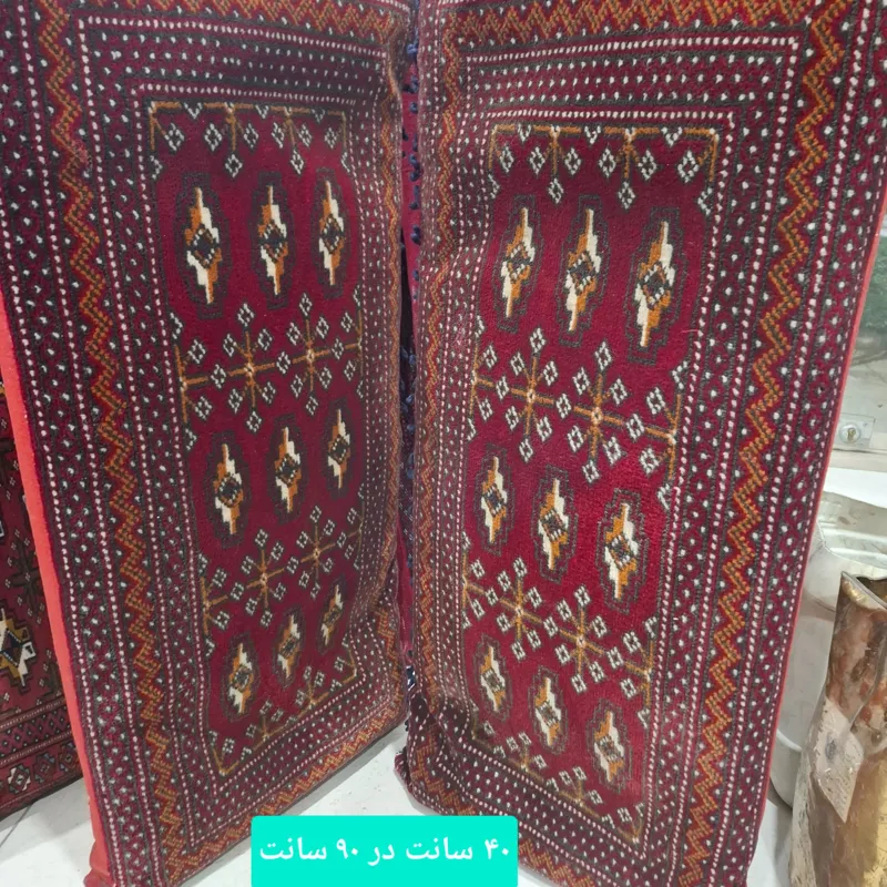یک جفت پشتی دستبافت 40 در 90