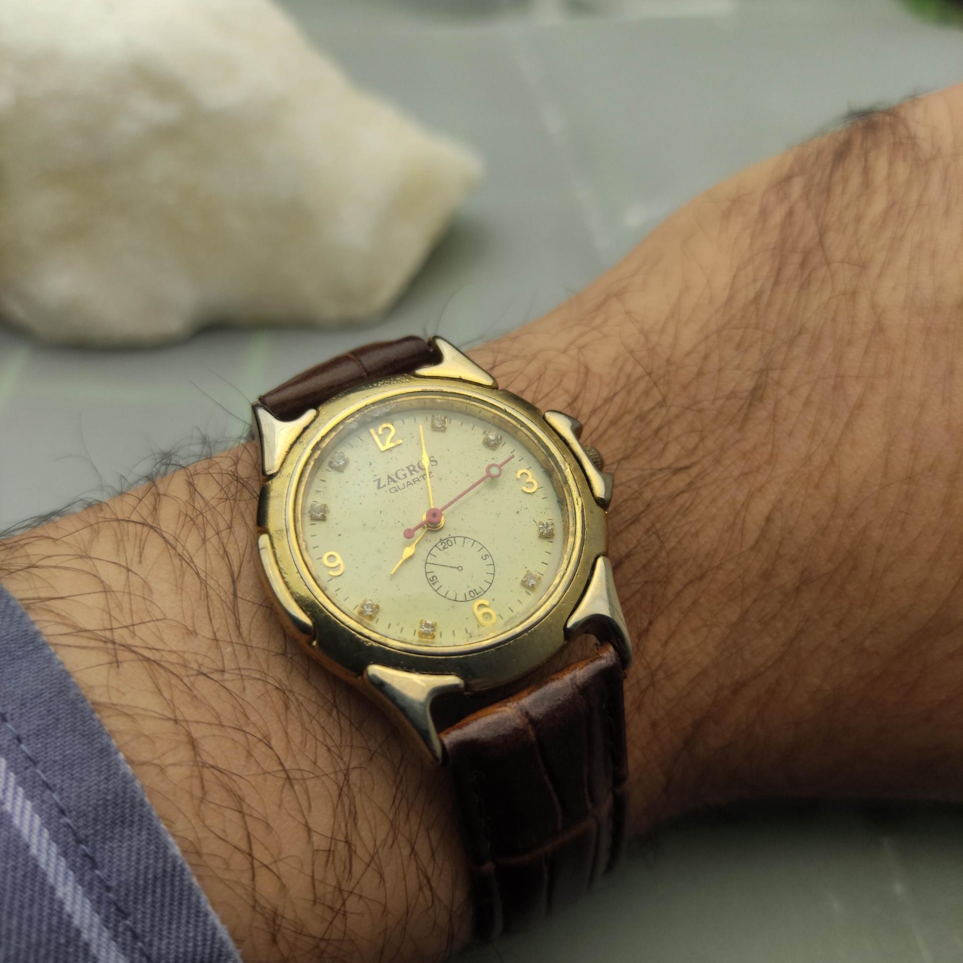 ساعت وینیج 40 میکرون طلا