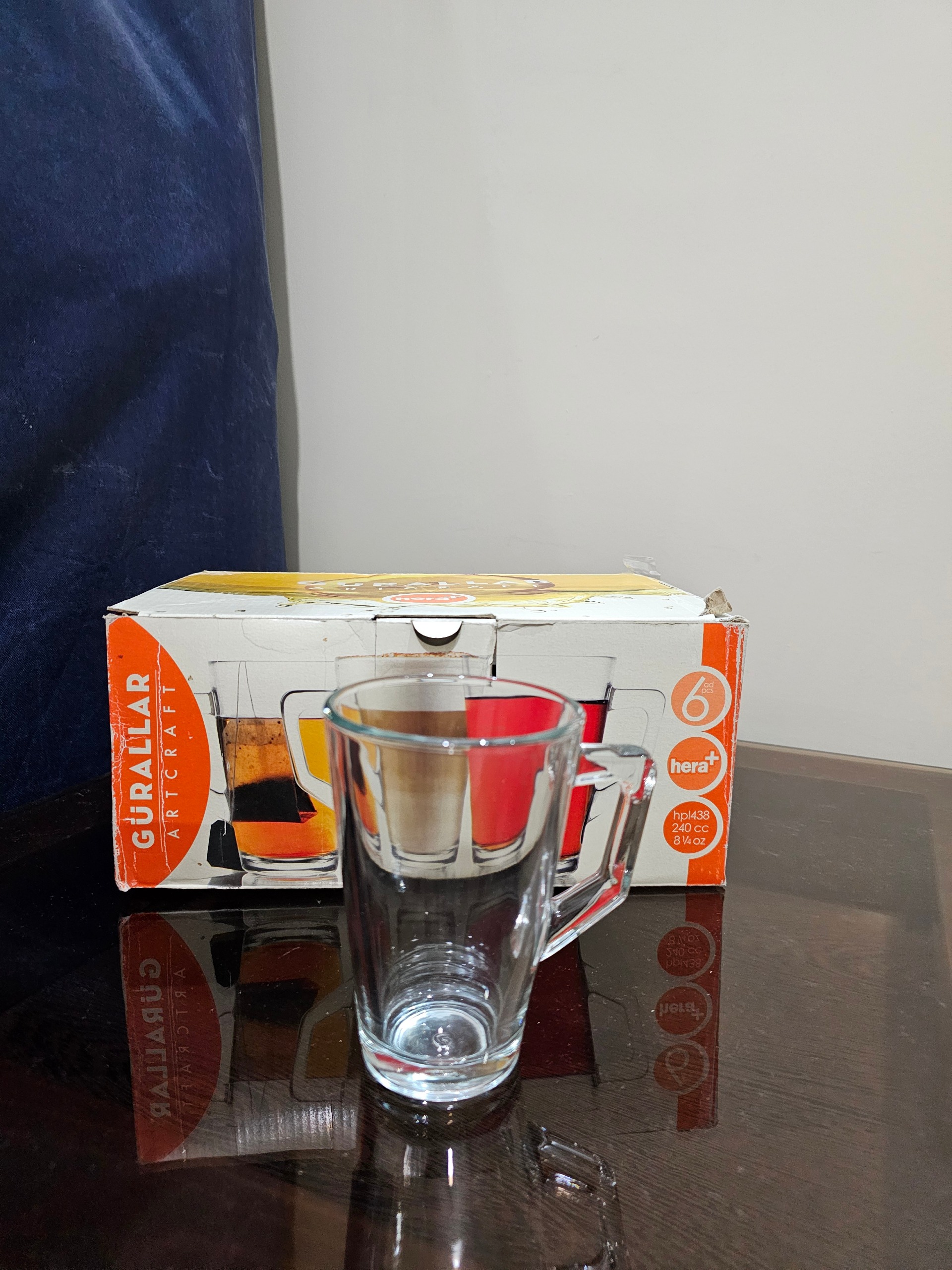 استکان دسته دار ترکیه ای مارک گورالار