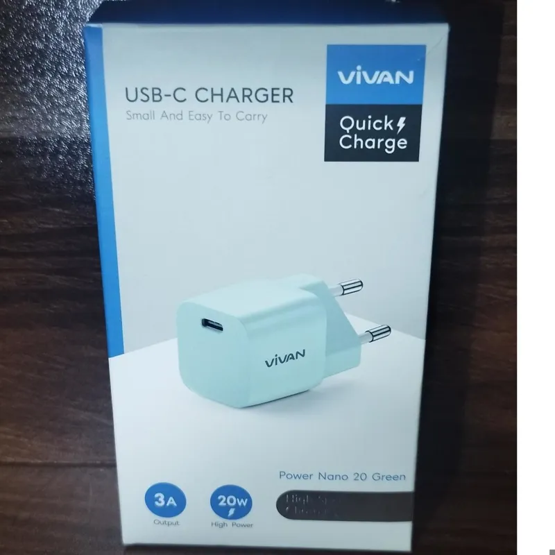 سری شارژر 20 وات برند vivan تایپ سی آیفون